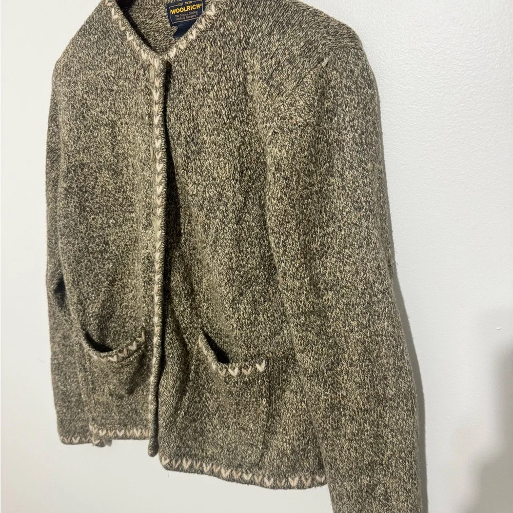 Woolrich Women's Vintage Wool Blend Cardigan Size Medium - Picture 4 of 10